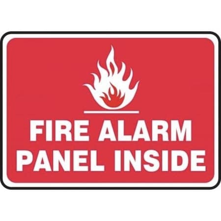 Accuform SAFETY SIGN FIRE ALARM PANEL INSIDE MEXG512VS MEXG512VS